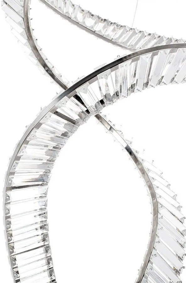 Lustra LED casa scarii design deosebit CHARMES 2B crom