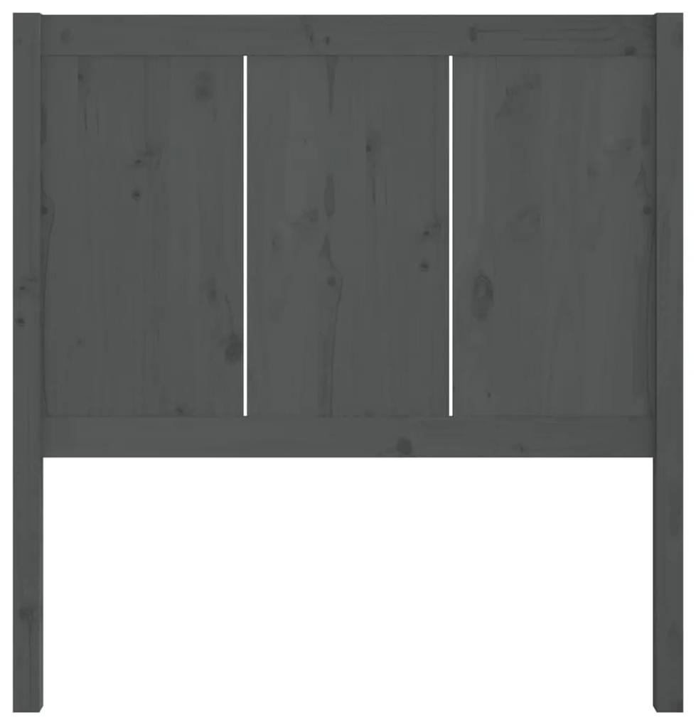 Tablie de pat, gri, 95,5x4x100 cm, lemn masiv de pin Gri, 95.5 x 4 x 100 cm, 1