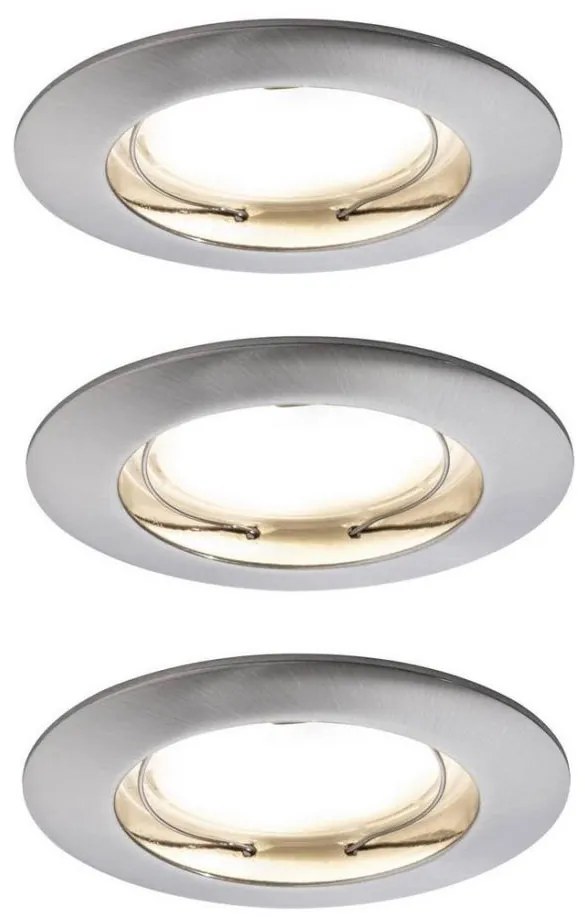 Paulmann 92827 - Set 3x LED 7W dimabil, spoturi încastrate COIN 230V