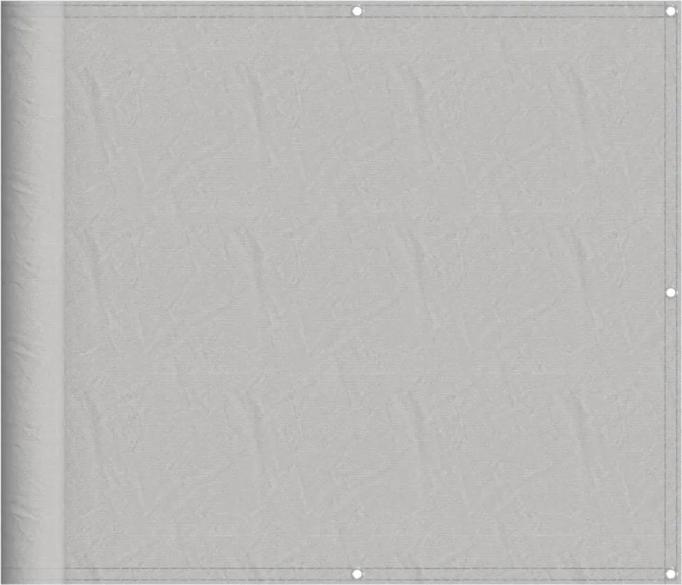vidaXL Paravan de balcon gri deschis 90x500 cm 100% poliester oxford
