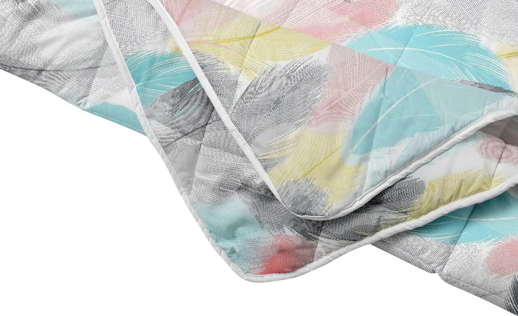 Pilota Alcam, Peacock, microfibra matlasata, 180x200 cm, 250 g/mp