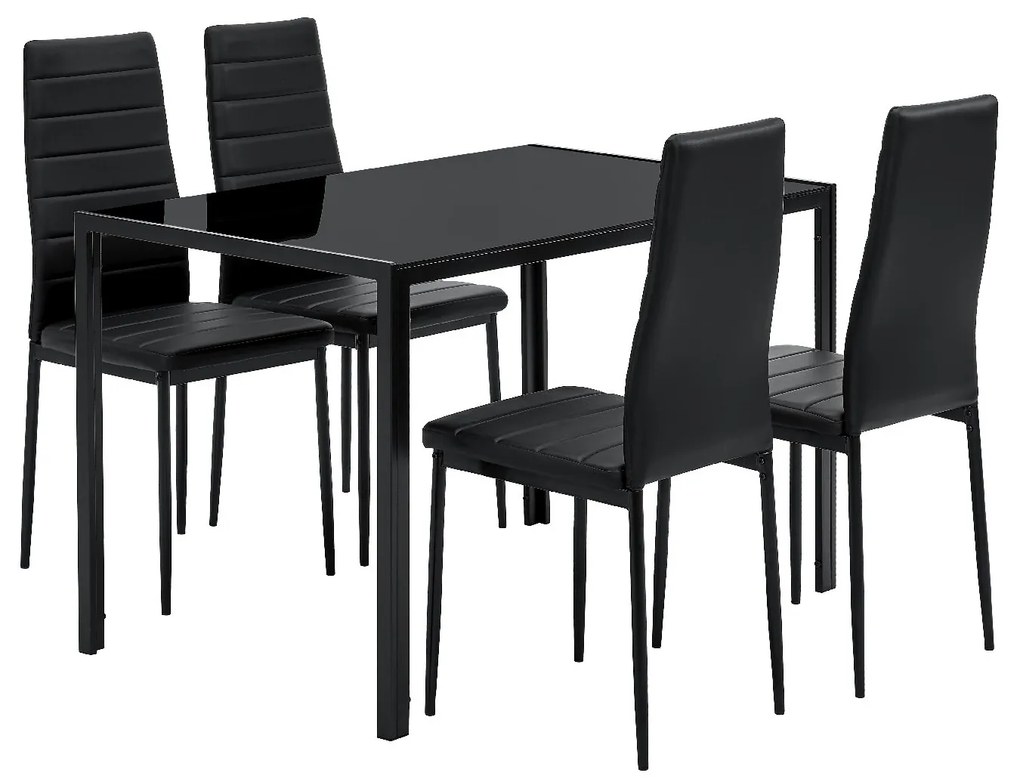 Jusky Set de sufragerie Dalya - negru