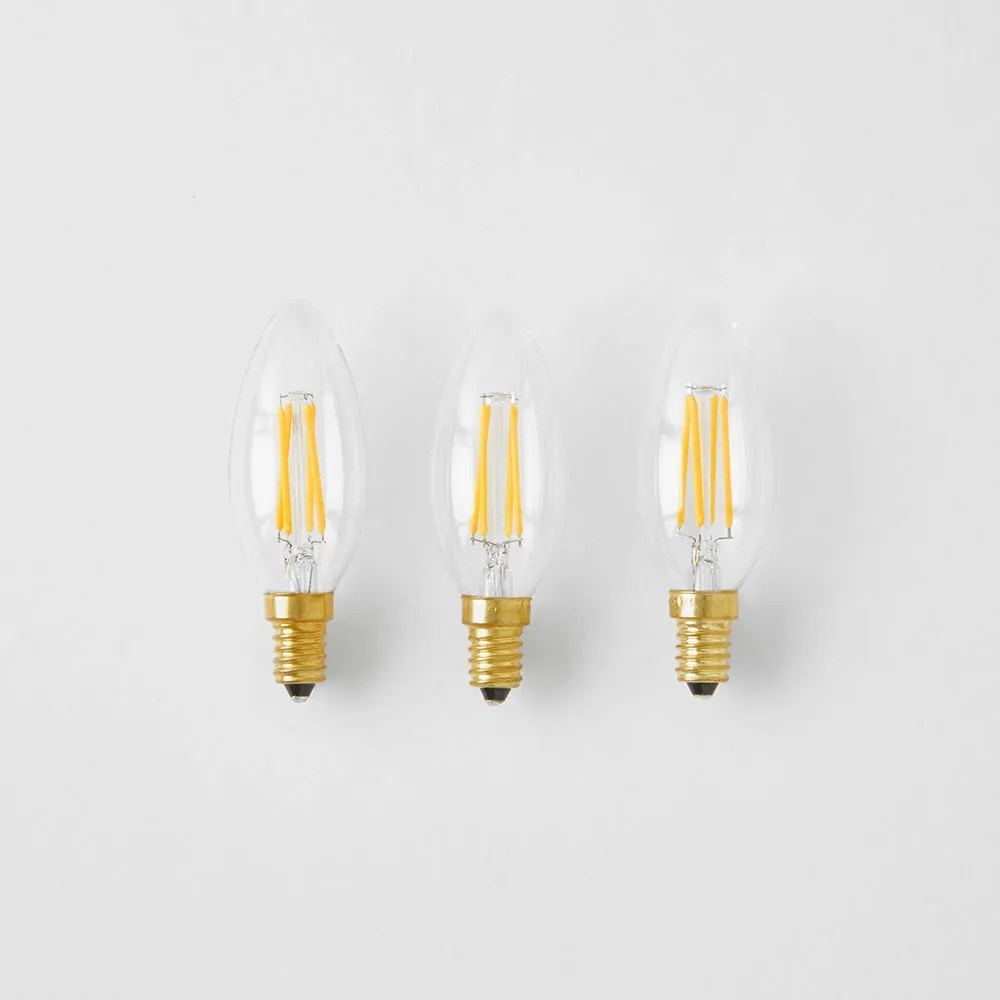 Bec LED/cu filament E14, cu lumină caldă cu intensitate reglabilă 4 W Candle – tala