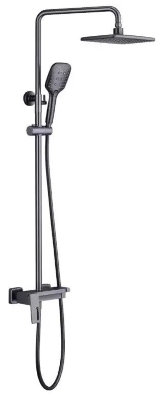 Coloană de Duș din Alamă Sanitară Satinată Model 9810N – Design Durabil și Modern pentru Baia Ta
