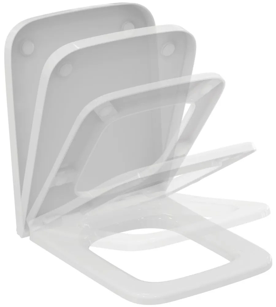 Capac WC, softclose, alb