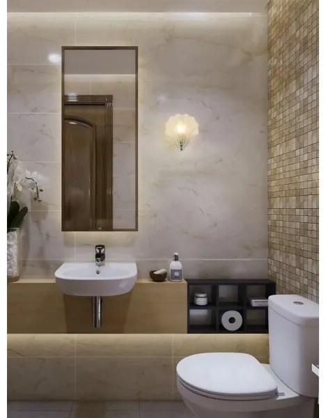 Searchlight 28980SS - Aplică de perete SHELL 1xG9/7W/230V, albă