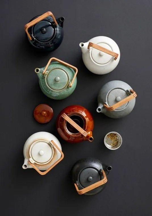 Ceainic albastru închis cu filtru din ceramică 1,2 l Gastro Blue – Bitz