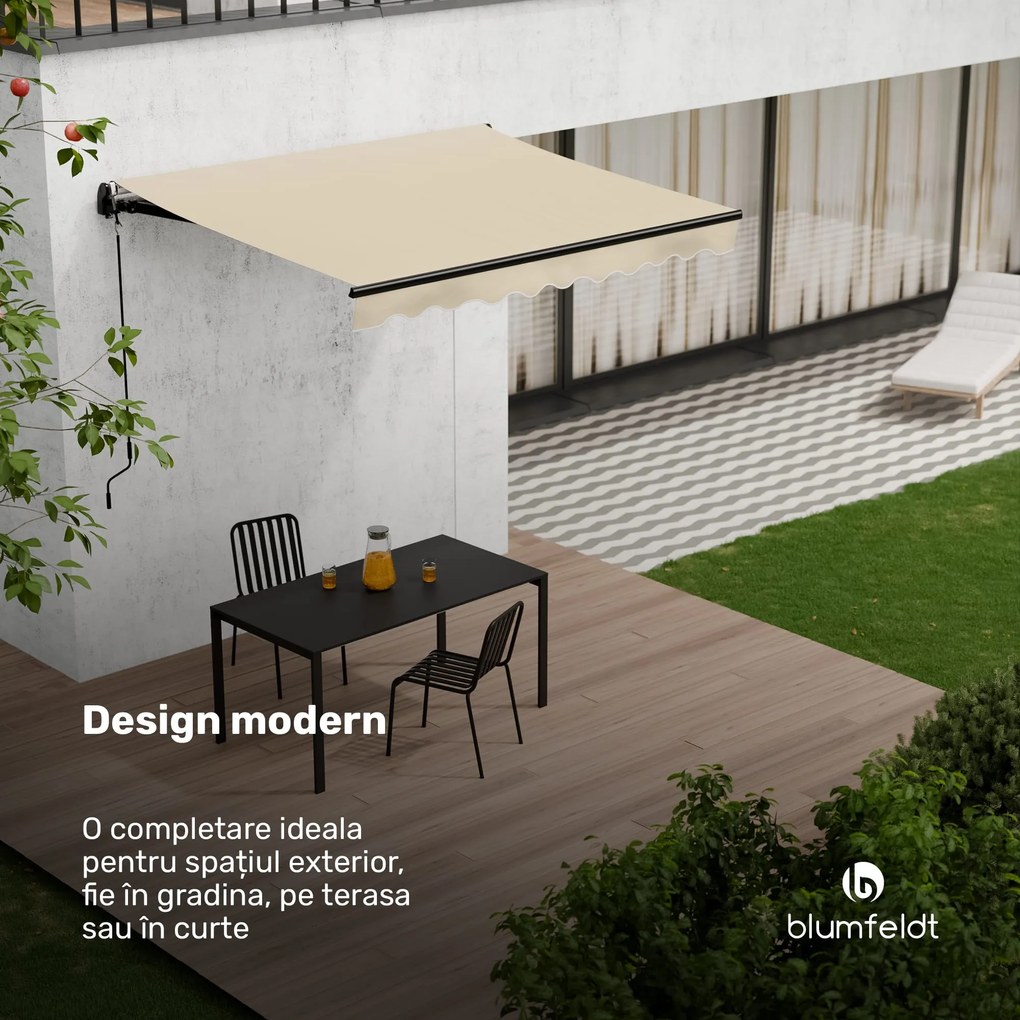Copertină CloudShade, Control inteligent, Protecție UV, Montaj pe perete