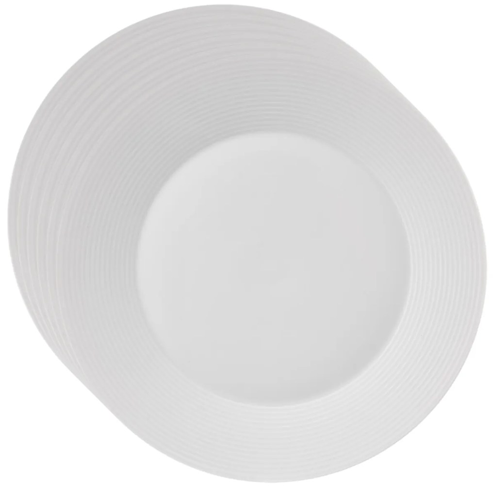 Orion Set de farfurii superficiale din porțelanMona line 6 buc, 27 cm
