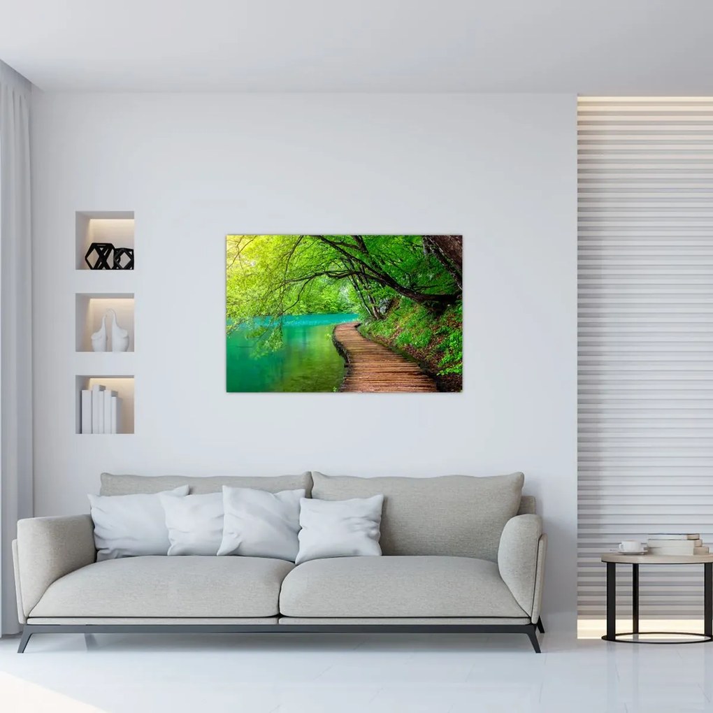 Tablou - Lacurile Plitvice (90x60 cm)