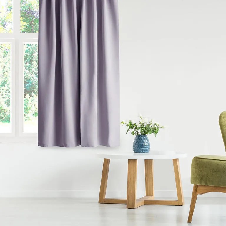 Draperie groasă blackout RESTILO roz 140 x 245 cm set 2 buc