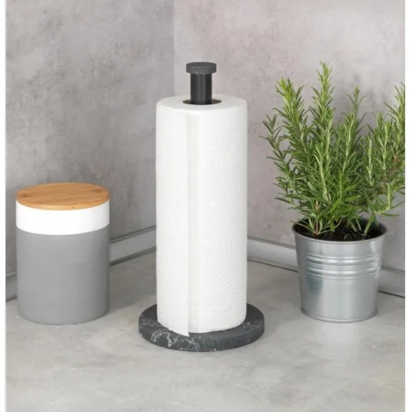 WENKO 53212100 - Suport pentru prosoape 15x32 cm negru