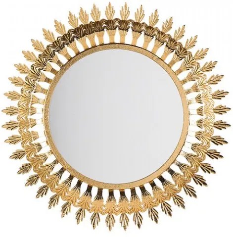 Oglindă Vorey, auriu, ø 60 cm