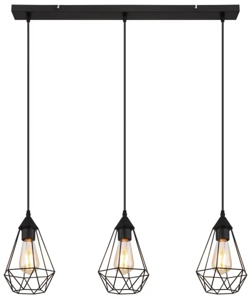 Lustră pe cablu Globo 15745-3H ZACHARY 3xE27/60W/230V