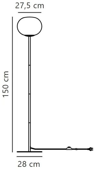 Lampadar Nordlux ALTON 1xE27/25W/230V negru