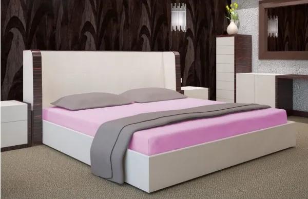 Cearsaf de pat roz închis Lăţime: 140 cm | Lungime: 200 cm