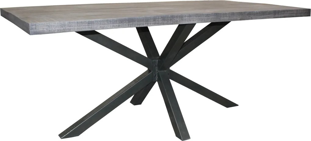 Masa design industrial Galaxie 200cm, salcam gri