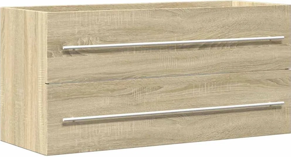 vidaXL Dulap de chiuvetă, stejar Sonoma, 100x38,5x48 cm, PAL