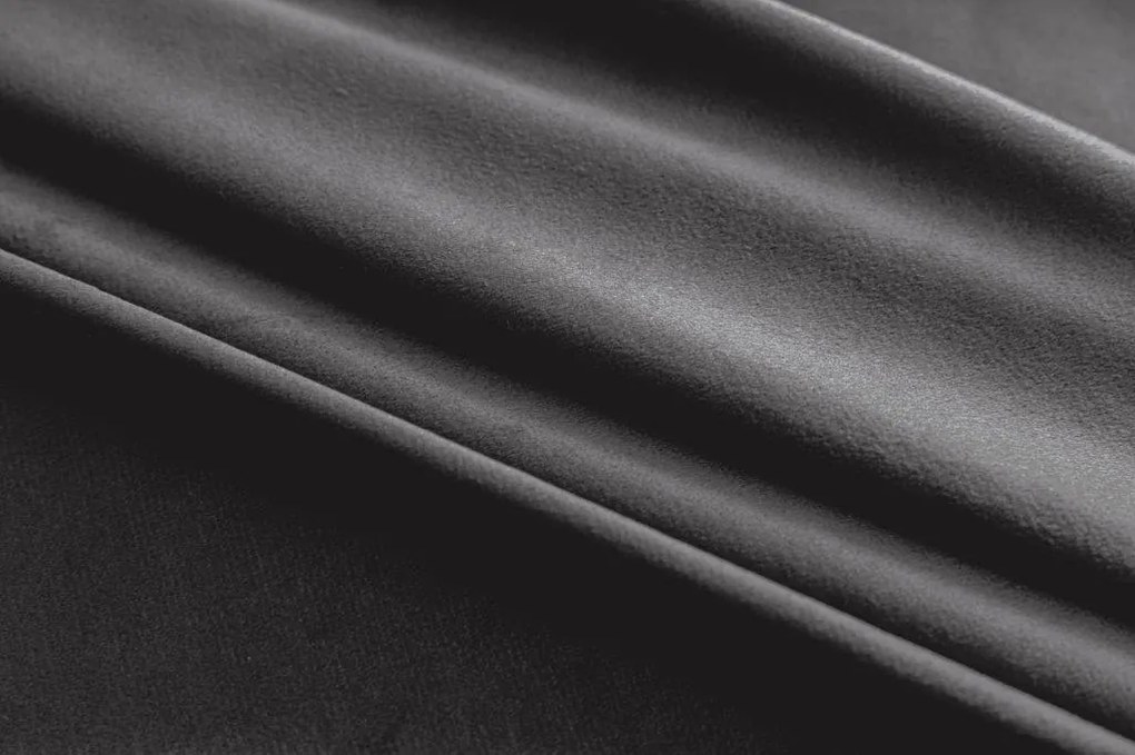 Draperie opaca gri deschis VELVET 140x250 cm Agatat: Inele metalice