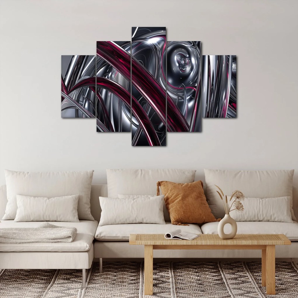 Tabloul cu abstracție gri (150x105 cm)