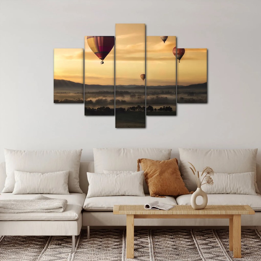 Tablou cu baloane zburând (150x105 cm)