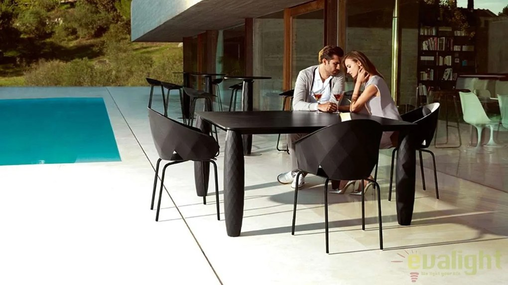 Set de 4 Scaune moderne cu brate de exterior / interior design premium VASES ARMCHAIR 47070 Vondom