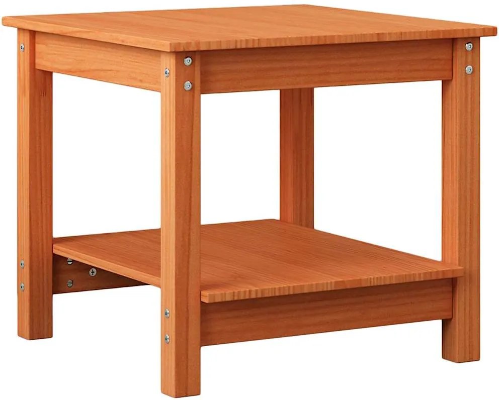 vidaXL Masă de cafea Maro ceruit 50 x 50 x 45 cm Lemn masiv de pin