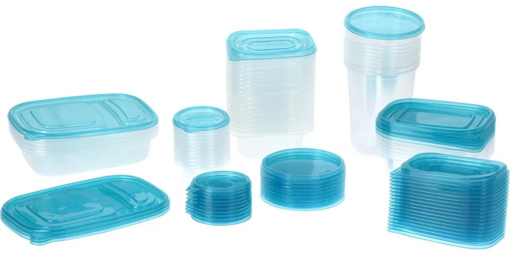 Caserole de plastic pentru alimente, 100 buc