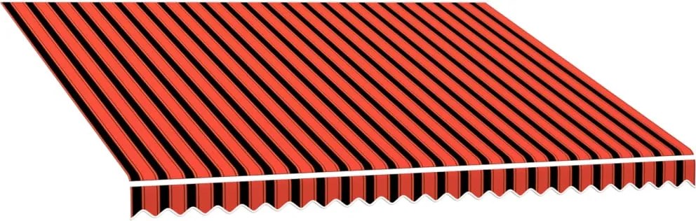 vidaXL Pânză de copertină, portocaliu și maro, 350 x 250 cm