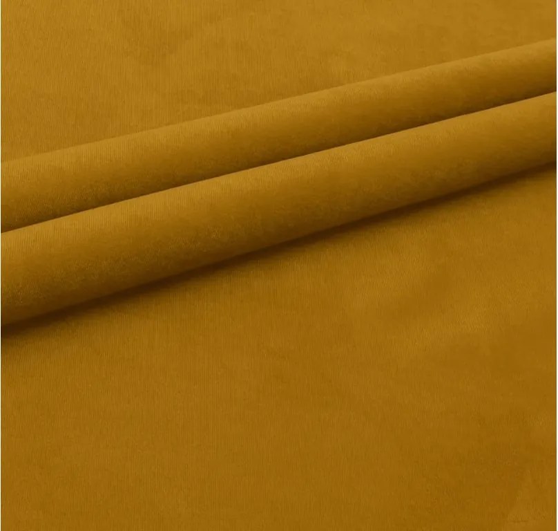 Set de canapea extensibila in forma de U VENORIA 285x146 cm, mustar + 2 perne CADOU