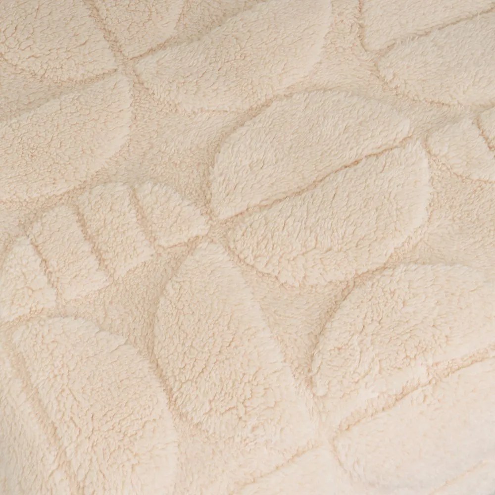 Pătură bej din micropluș-cocolino 130x160 cm Mid Century – Casa Selección