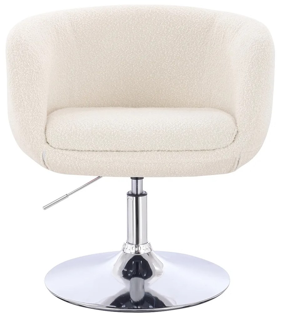 HR333N Scaun Boucle Crem cu Bază Cromata