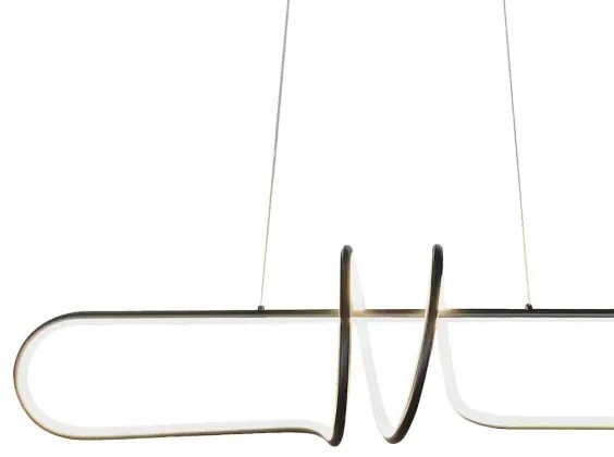 Lustră LED pe cablu VERTIGO LED/54W/230V negru