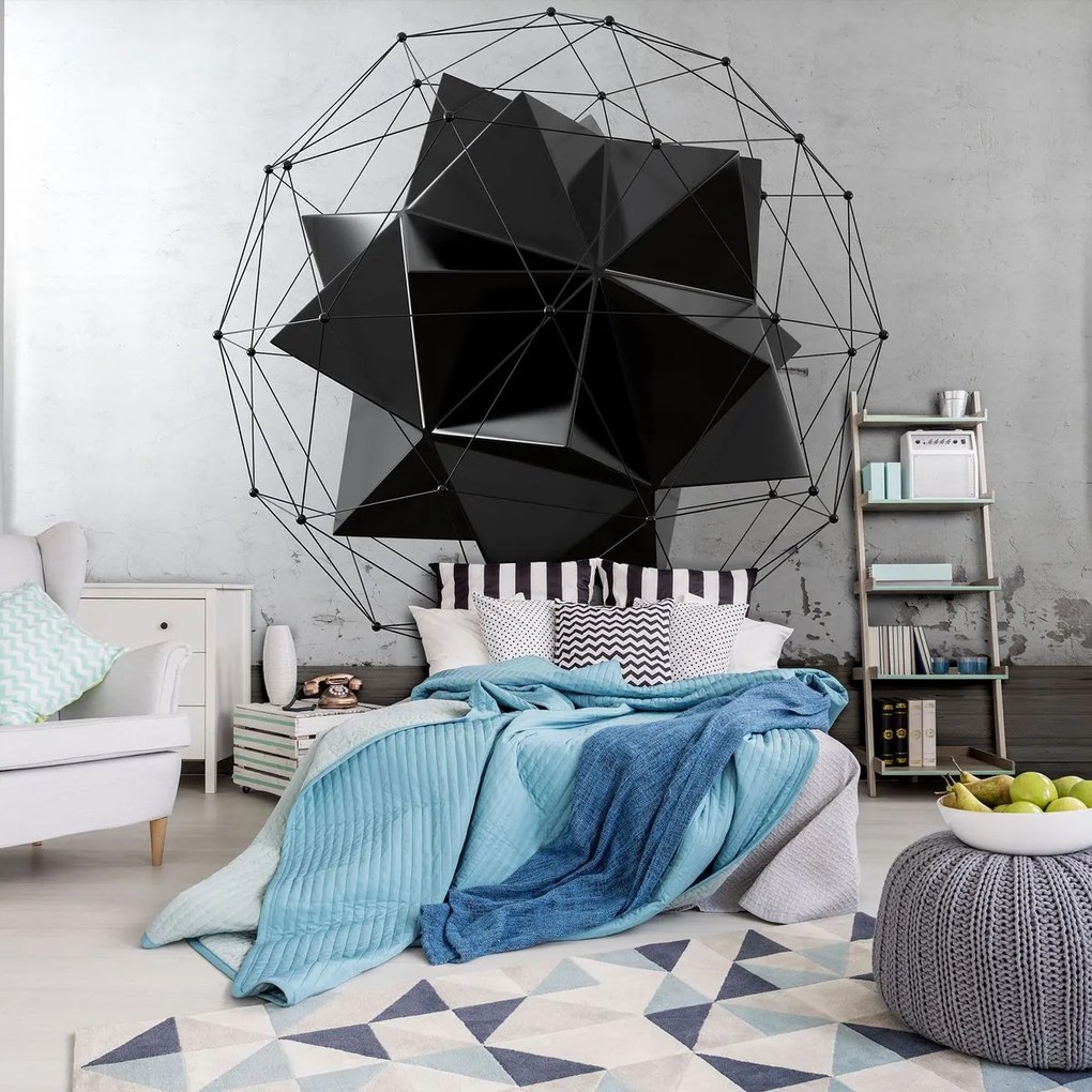 Fototapet - 3D geometrie (152,5x104 cm)