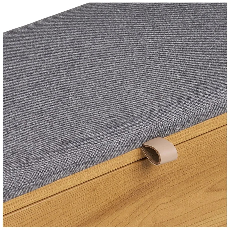 Cufăr în culoare naturală cu aspect de lemn de stejar 92x48x33 cm Barco – House Nordic