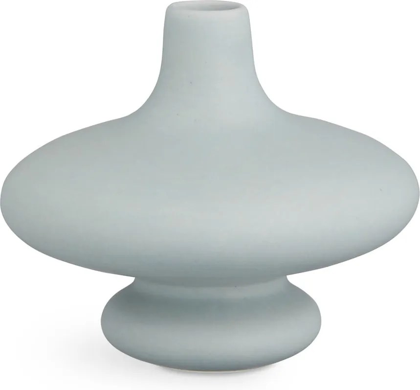 Vază din ceramică Kähler Design Kontur, înălțime 14 cm, gri albastru