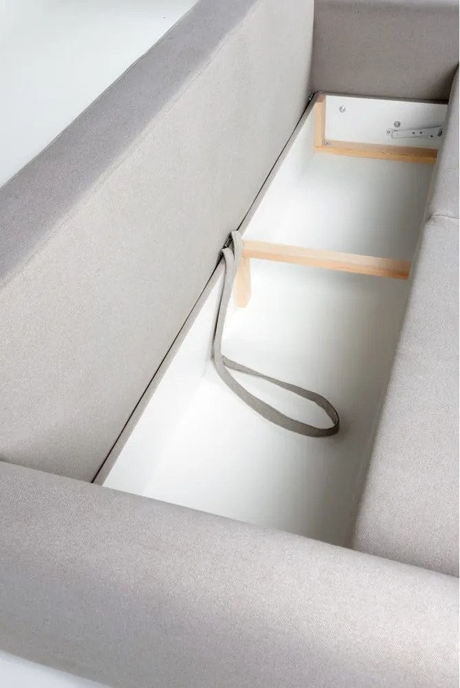 Canapea extensibilă Bonami Selection Pop, gri deschis