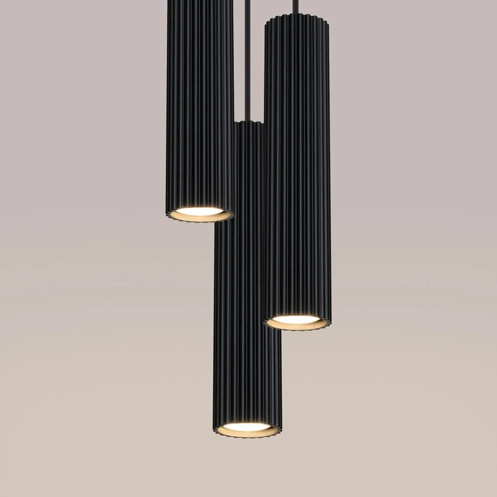 Lustră neagră ø 19,5 cm Gleam – Nice Lamps