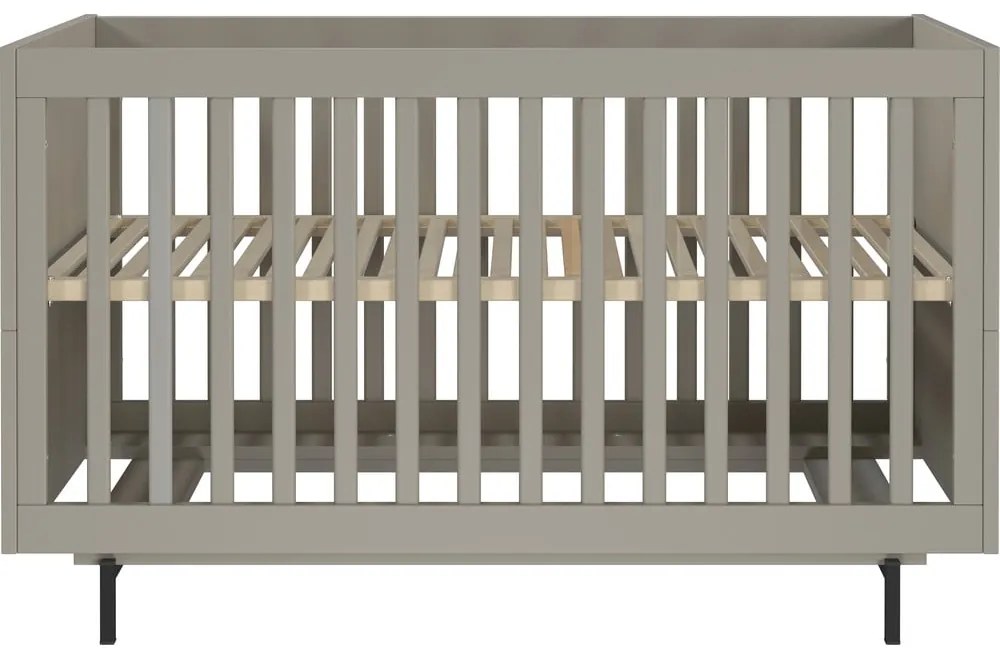 Pat pentru copii gri cu somieră 70x140 cm Tomino – Germania