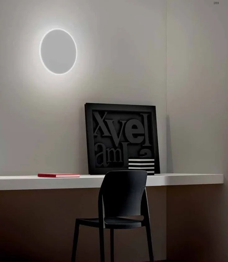 Aplica de perete cu lumina ambientala LED FORTUNA 30cm alb, negru sau auriu