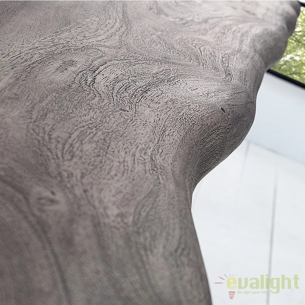 Masa din lemn design industrial style Mammut 200cm otel/ salcam gri, A-37240 VC