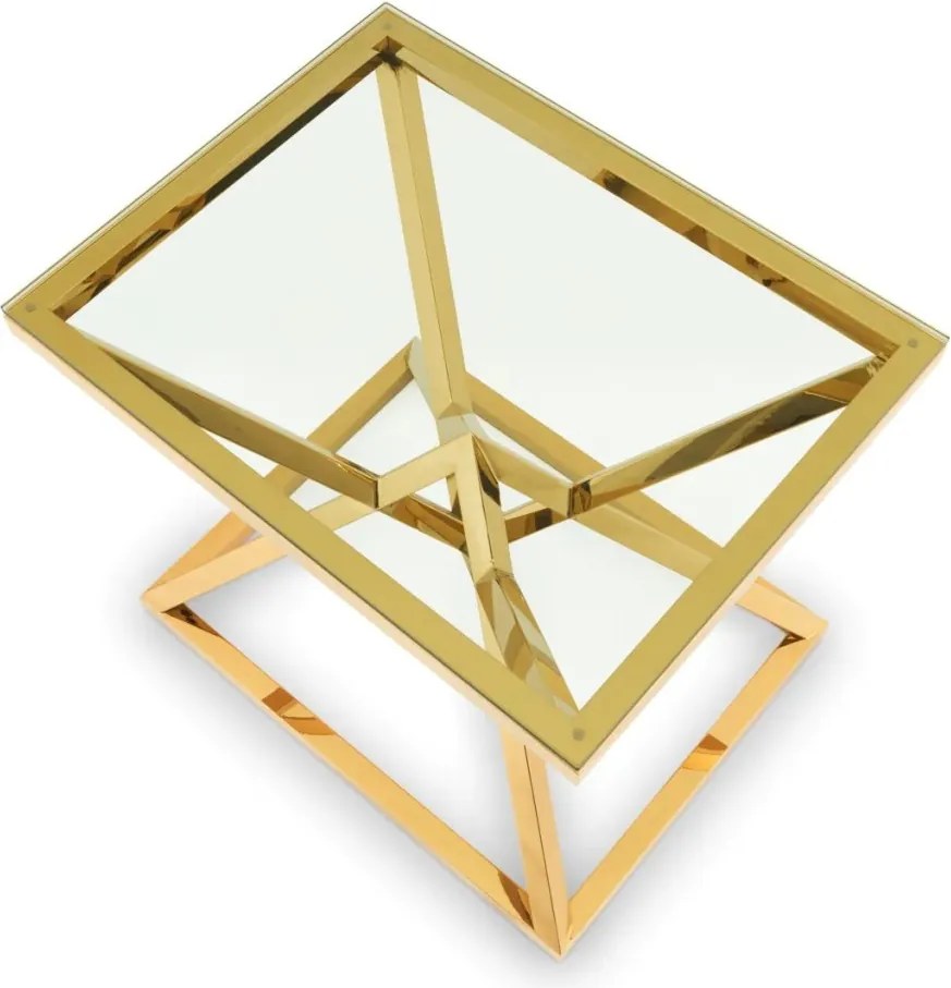 Masuta Living LUX design futurist finisaj auriu, Connor 109876 HZ