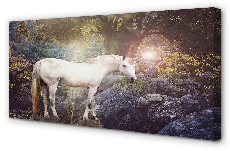 Tablouri canvas Unicorn în pădure