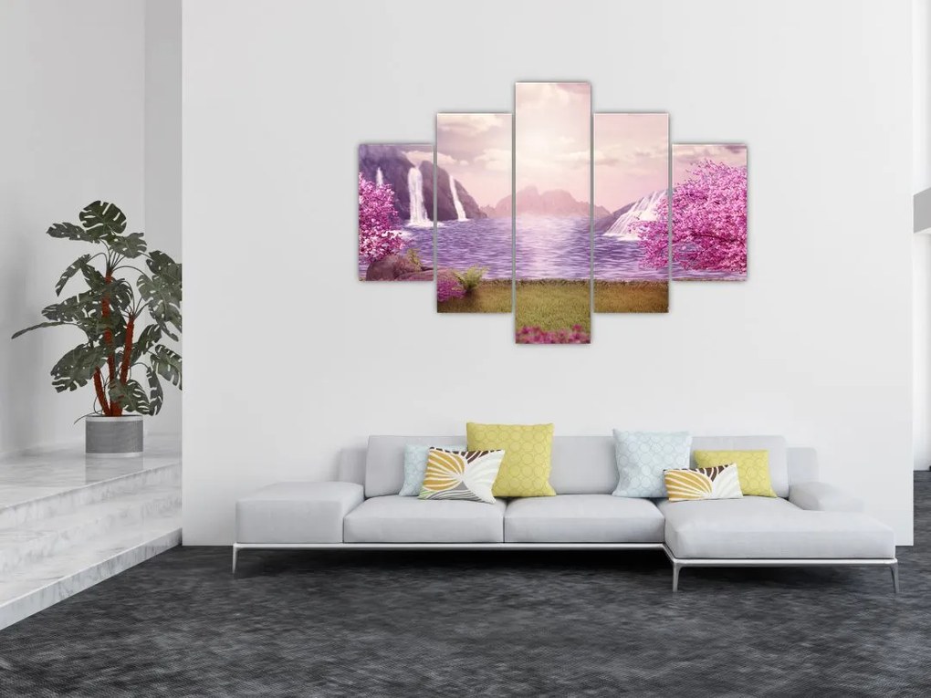 Tablou cu lac (150x105 cm)