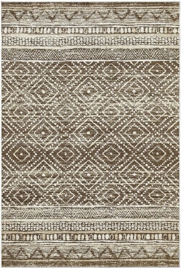 Covor F5087 - V2, 80x120 cm, forma dreptunghiulara, poliester, maro