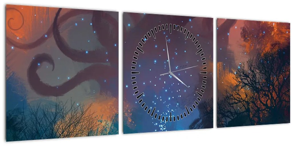 Tablou - Vrăjitorul magicean (cu ceas) (90x30 cm)