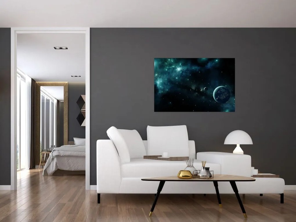 Tablou - Viața în spațiu (90x60 cm)