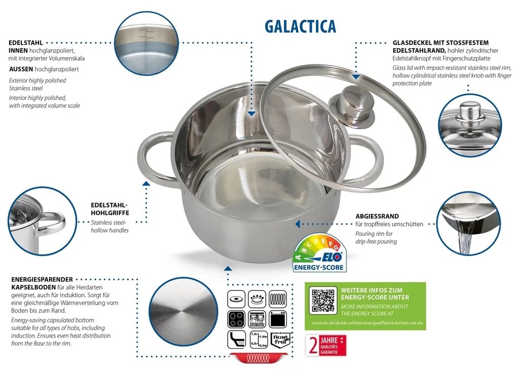 Elo 22015 Set de veselă Galactica Basic 15 piese