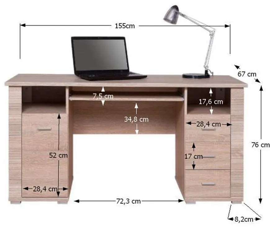 Masă PC Gary Typ 22 1D3S. 772109