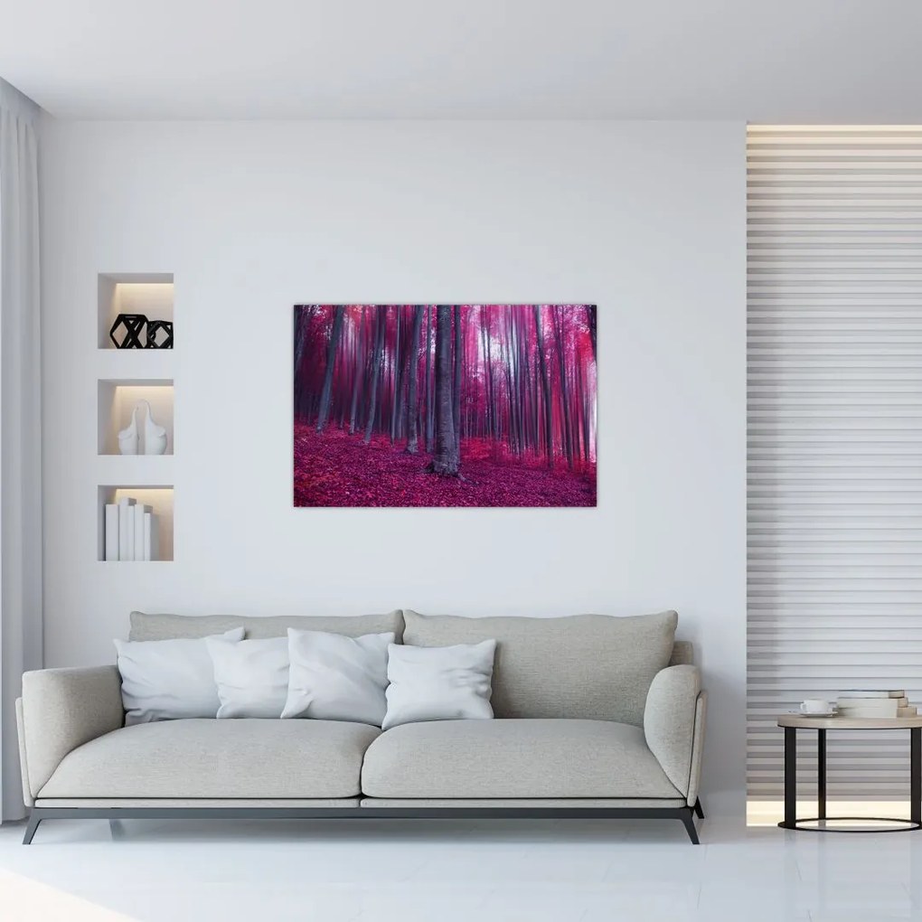 Tablou - Pădurea roz (90x60 cm)